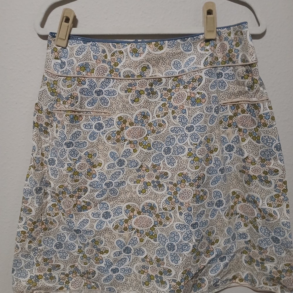 Floral Patterned Women's Skirt